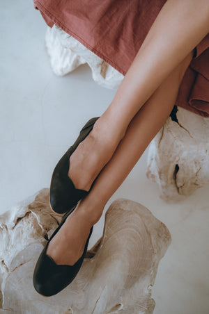 
                  
                    Milan Leather Ballet Flats (Sz. 4 & 11)
                  
                